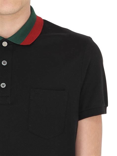 gucci polo web collar replica|gucci shirts for men.